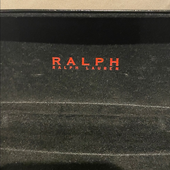 Ralph Lauren Glossy Black Eyewear clamshell sunglass Case - Picture 6 of 7